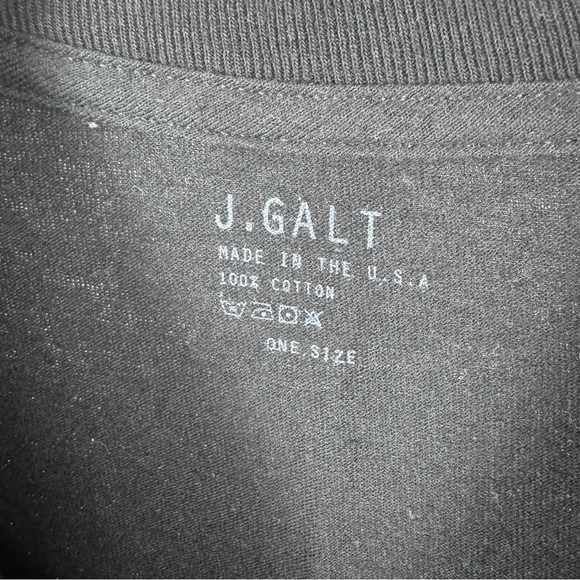 John Galt Brandy Melville Cropped Black and White New York T-Shirt One Size - Picture 3 of 4